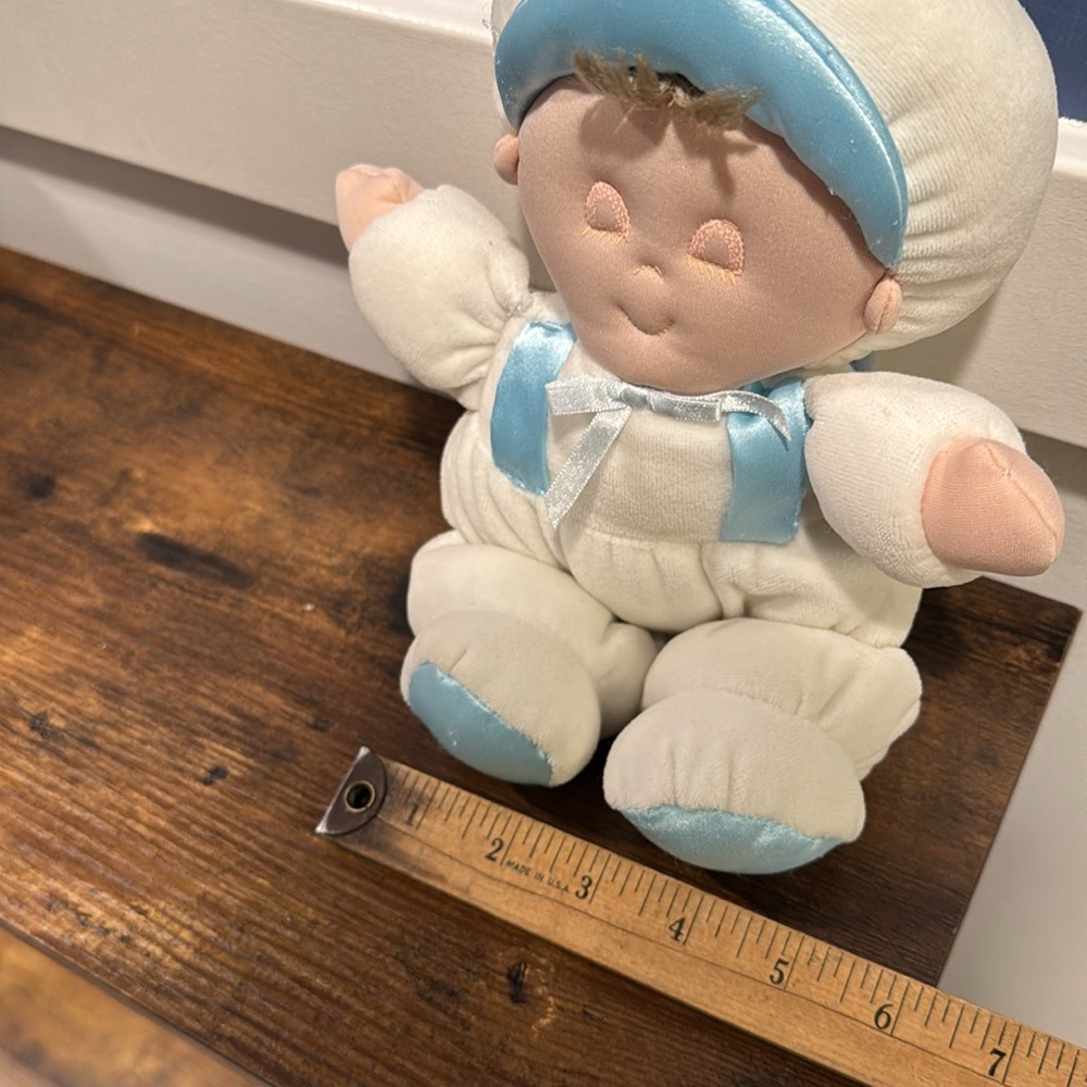 Rare Vintage Eden Sleeping Velour Baby Boy Doll Plush - Picture 12 of 12